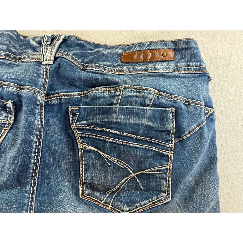 Sweet Cheeks by Ariya Jeans Womens 15/16 Medium Wash Bootcut Stretch Denim Blue